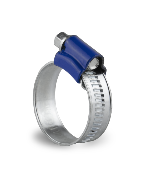  British hose clamp with blue end